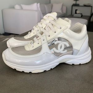 Authentic Chanel Clear Sneakers size 6